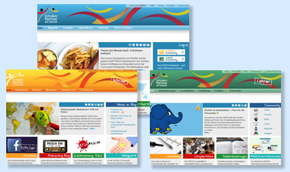 Die drei Bereiche von PASCH-net © PASCH-net.de Die drei Bereiche von PASCH-net