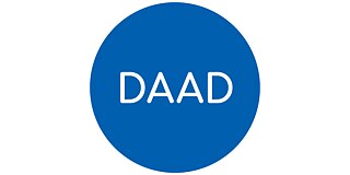 Logo des Deutschen Akademischen Austauschdienstes (DAAD): blauer Kreis mit weißer Schrift.