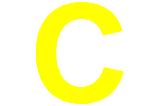 Buchstabe C © WDR Buchstabe C gelb vor weißem Hintergrund