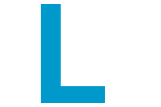 Buchstabe L © WDR Buchstabe L aqua vor weißem Hintergrund
