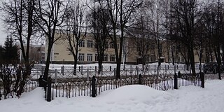 Gebäude im Winter