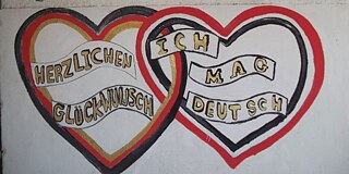Herzlich Willkommen-Schriftzug