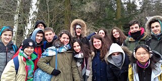 Schülergruppe im Harz