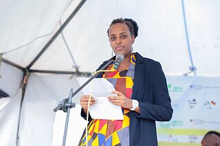 Leila Kateferi, stellvertrende Präsidentin der deutsch-burundischen Freundschaftsgesellschaft (A.A.B.A.)