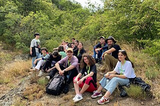 Gruppenfoto in der Natur
