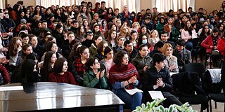 Veranstaltung an der Öffentlichen Schule Nr. 1 Akaki Tsereteli, Kutaissi