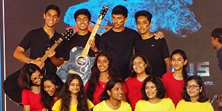 Schüler:innen der Delhi Public School Bangalore East