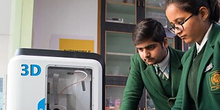 Unterricht an der Nehru World School