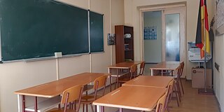 Klassenzimmer für Deutsch als Fremdsprache am Photon Gymnasium Gyumri