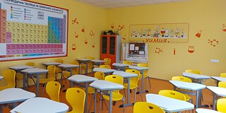 Klassenzimmer in der 35. SEU Dobri Vojnikov Sofia