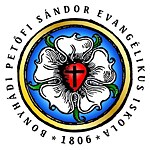Logo der Bonyhádi Petőfi Sándor Evangélikus Iskola