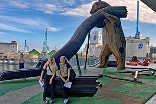 Spielplatz vor der DOKK1 in Aarhus