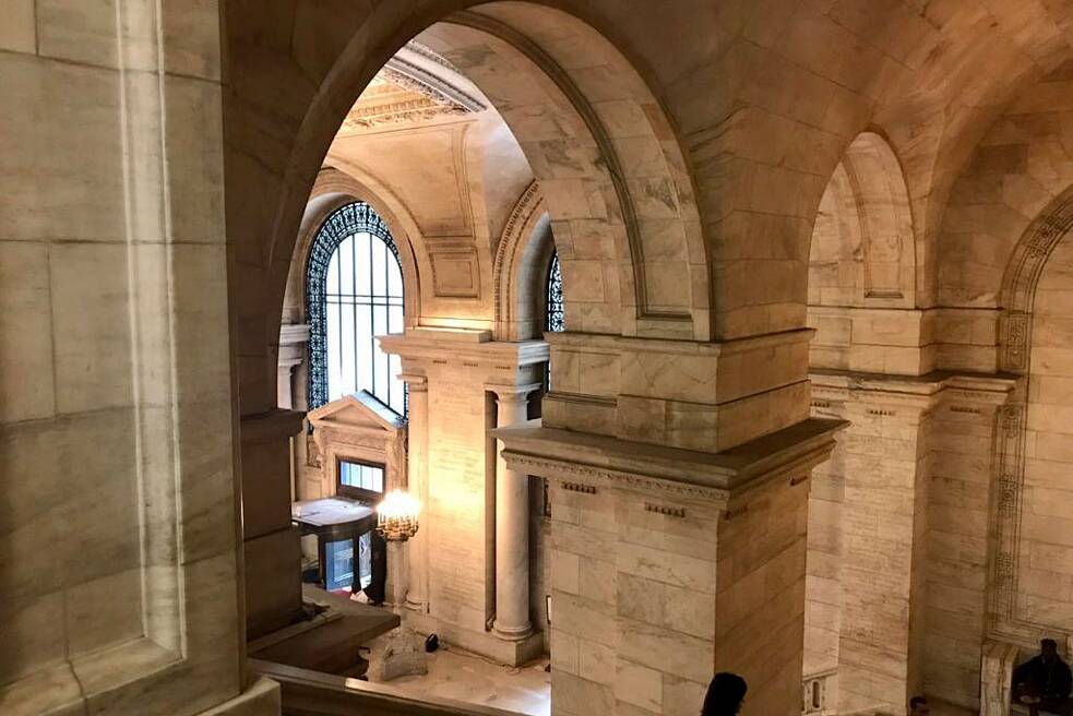 Innenräume der NYC Public Library