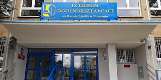 Gebäude des IX Liceum Ogólnokształcące im. K. Libelta