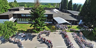 Gebäude der Srednja škola Izidora Kršnjavoga