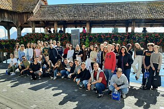 Die Austauschschülerinnen und -schüler aus der Ukraine