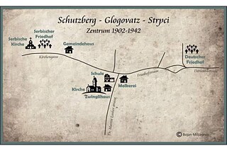 Karte Schutzberg – Glogovatz - Štrpci