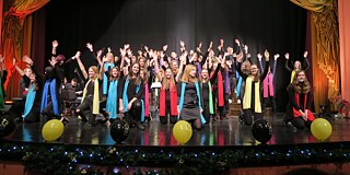 Schüler und Schülerinnen des Gimnazija Slovenj Gradec