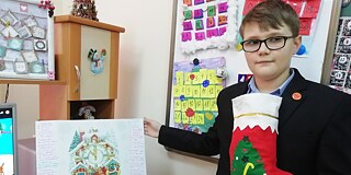 Schüler am Gymnasium Nr. 3 in Karaganda