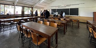 Klassenzimmer in der Kibuli Secondary School