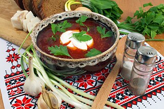 Suppe aus Rote Beete