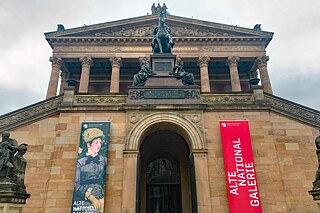 Blick auf die „Alte Nationalgallerie“ in Berlin