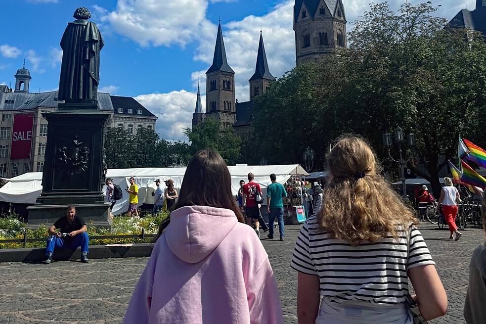 Bei einem Bummel durch die Stadt