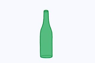 Grafik einer grünen Flasche