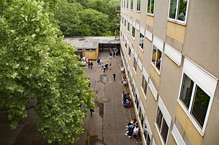 Schulgebäude des Gymnasiums Thusneldastraße Köln-Deutz