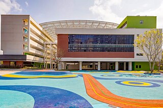 Der Schulhof der Shenzhen Bay School