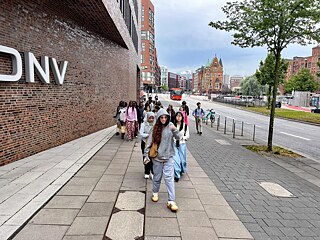 Jugendliche auf den Straßen Hamburgs