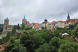 Blick auf eine Altstadt