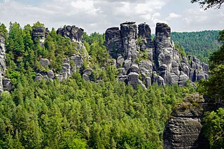 Blick auf die Sächsische Schweiz