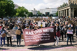 Black-Lives-Matter-Demonstration in Hannover im Juni 2020