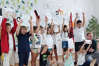Schüler*innen an der Deutsch-Albanischen Schule in Tirana