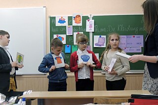 Unterricht am Gymnasium Nr. 56 Minsk