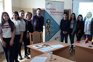 Mündliche Prüfungen zum DSD I mit dem Fachberater Herrn Speth (2019)