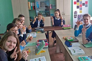 Deutschunterricht an der Schule Nr. 2 in Borisov