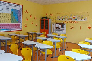Klassenzimmer in der 35. SEU Dobri Vojnikov Sofia