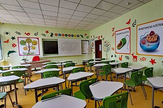 Klassenzimmer in der 35. SEU Dobri Vojnikov Sofia