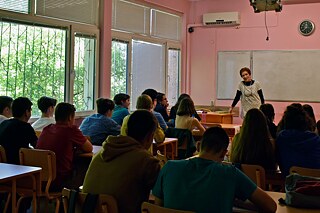 Unterricht an der 73. Schule Vladislav Gramatik Sofia
