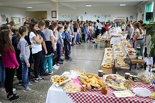 Buffet bei Schulfeier