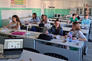 Biologieunterricht am Esikova gimnasija Simeon Radev