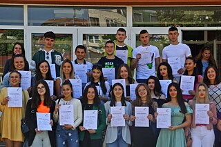 Veranstaltung am Ezikova gimnasija Akad. Ljudmil Stojanov Blagoevgrad