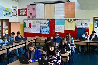 Unterricht mit Laptops