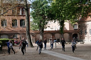 Schulhof der Deutschen Schule Sankt Petri in Kopenhagen