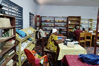Bibliothek im Lycée Moderne 1 Bondoukou