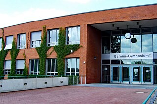 Das Gebäude der Barnim-Oberschule