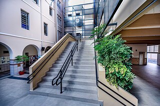 Treppenaufgang im Gebäude des Colégio Catarinense