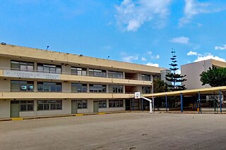 Schulhof des 3. Gymnasium Chania